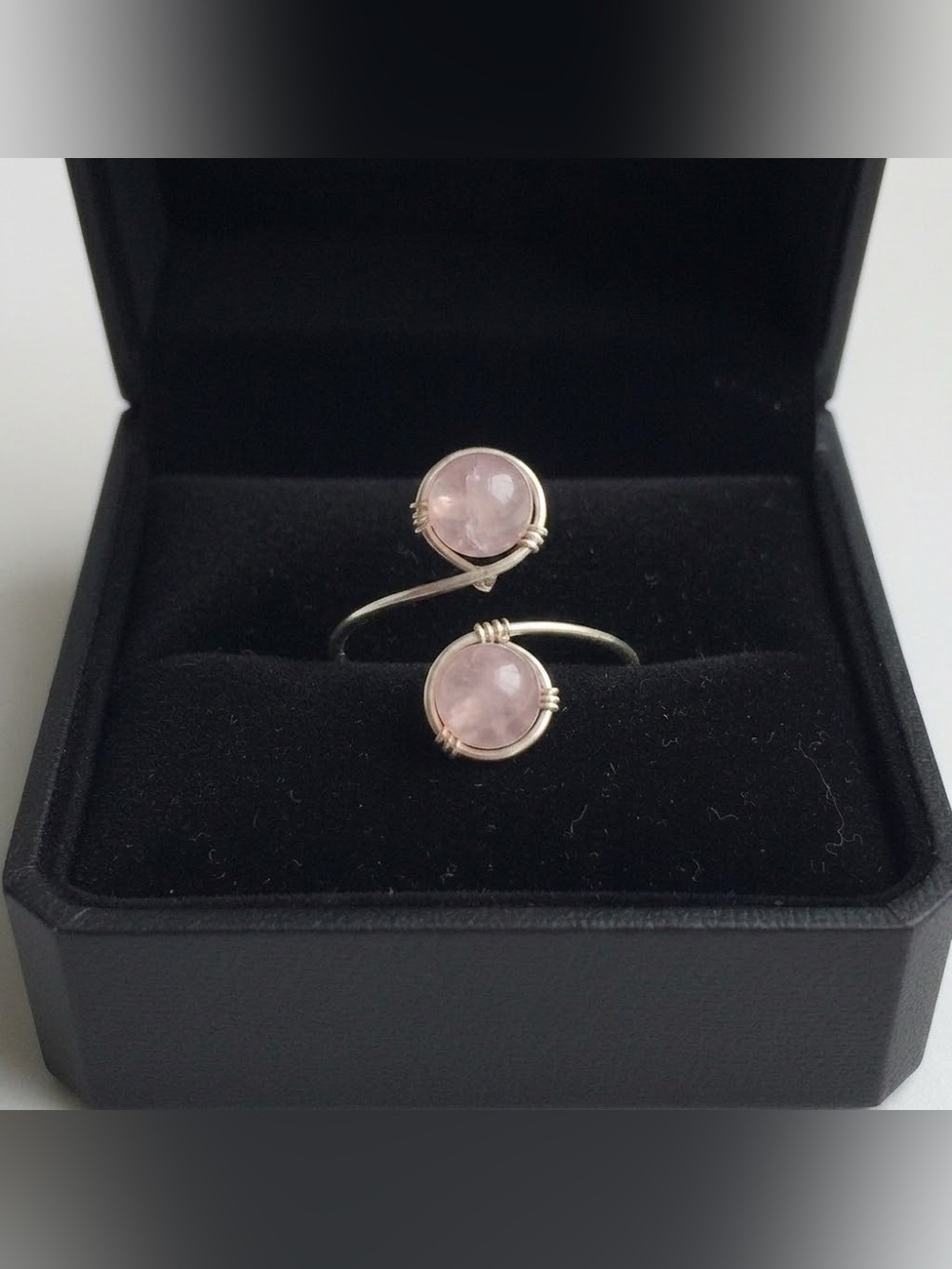 Genuine Rose Quartz Ring